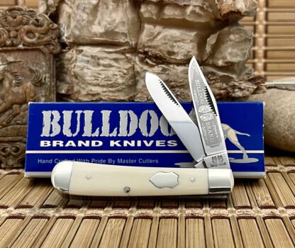 Bulldog Brand Solingen Germany Mastodon Fossil Mini Trapper Knife