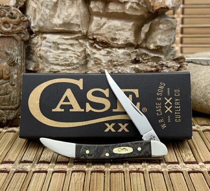 Case XX USA 2025 Smooth Black Curly Oak 14009 Toothpick Knife