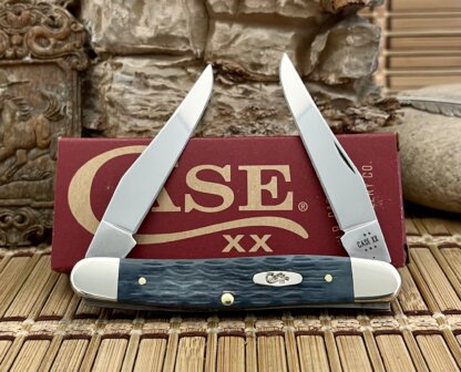 Case XX USA Pocket Worn Crandall GRAY Bone Carbon 58418 Muskrat Knife