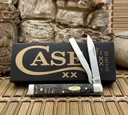 Case XX USA 2025 Black Curly Oak 14007 Baby Doc Knife