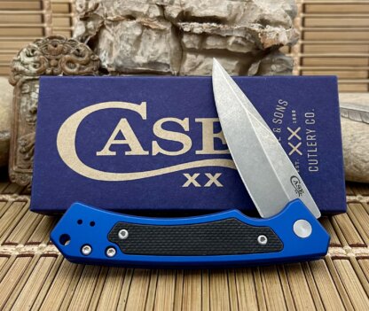 Case XX USA Blue Aluminum S35VN Frame Lock 25882 G-10 Marilla Flipper Knife