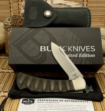 Buck 112 USA Legacy Collection Ranger Pro Richlite Limited Edition Lockback Knife