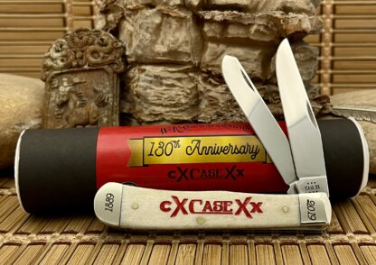 Case XX USA Smooth Natural Bone 130th Anniversary XcaseX Trapper Knife