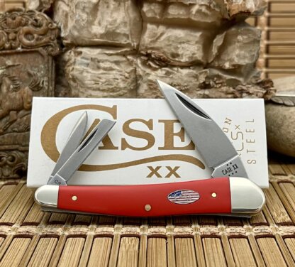 Case XX USA Red American Workman Red 73938 Carbon Seahorse Whittler Knife