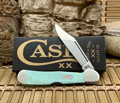 Case XX USA 2025 Smooth Seafoam G-10 18109 Mini Copperlock Knife