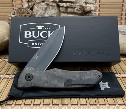 Buck 843 USA Sprint Ops Pro Marbled Carbon Fiber CPM-S45VN Linerlock Knife - Image 2